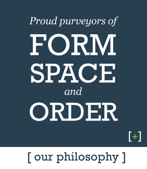 Icon Our Philosophy -  Proud purveyors of form space and order